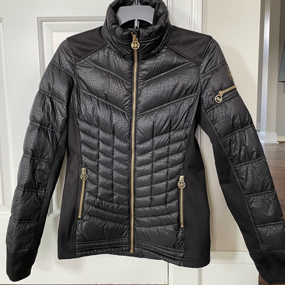 Michael Kors black puffer coat